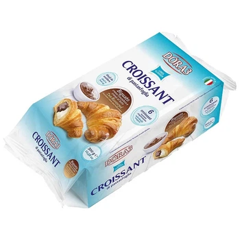 Круассаны Dora3 Croissant Bigusto Crema cioccolato e crema al latte 300 г