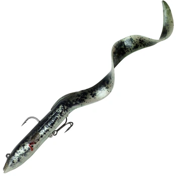 Силікон Savage Gear 4d Real Eel 30cm 80g Black/Green/Pearl Php