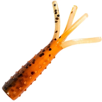 Плавающий силикон ZMAN Tiny Ticklerz 1.75" 8 шт/уп #Green Pumpkin Orange
