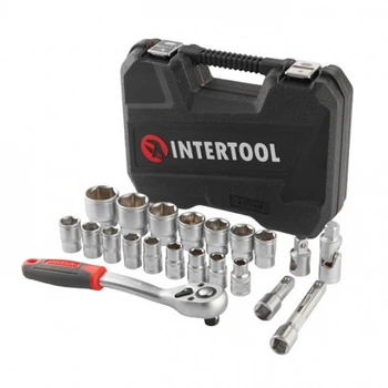 Набор инструментов 1/2" 21од INTERTOOL ET-9021 в кейсе (345755)