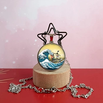 Кулон Гоинг Мерри 3 по аниме Ван Пис One Piece Нержавеющая сталь 25 мм