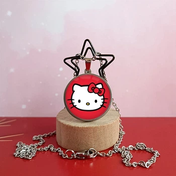 Кулон Хеллоу Китти 2 Санрио Hello Kitty Sanrio Нержавеющая сталь 25 мм