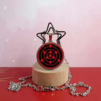 Кулон Рінне шарінган 1 по аніме Наруто Naruto Нержавіюча сталь 25 мм