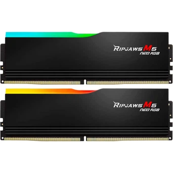 Модуль пам'яті G. Skill Ripjaws M5 Neo RGB Black DDR5-6400 32GB (2x16GB) CL32-40-40-102 1.40V AMD EXPO (1797504)