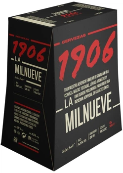 Упаковка пива Estrella Galicia EG 1906 La Milnueve крафтовое светлое 6.5% 0.33 л х 6 шт. (8412598005121)