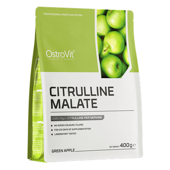 Цитруллин малат , Citrulline malate, OstroVit, 400 грамм (Зеленое яблоко)