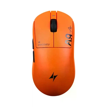 Геймерська акумуляторна бездротова (2,4G) миша ATK A9 Air Ultimate+ PAW3955 Master, Nordic 54L05, ATK customized optical Switches, TTC Gold, 8K, Sunset Orange/Помаранчева (A9U+SO)