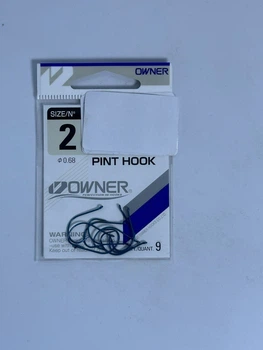 Крючки Owner Pint Hook №2 Синие с ушком (Blue) для мотыля — арт. 53117,53117-02
