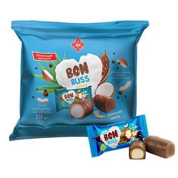 Конфети глазуровані BON BLISS кокос 250г (214263)