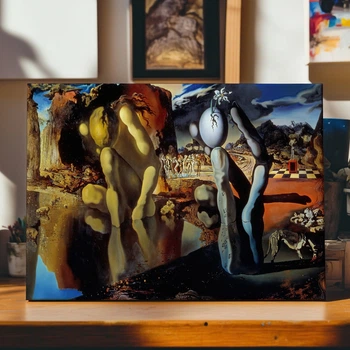 Интерьерная картина Метаморфозы Нарцисса, Сальвадор Дали, Salvador Dalí, Metamorphosis of Narcissus, 28×42 см (id6097)