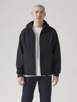 Куртка демісезонна з капюшоном чоловіча Levi`s 261941331 2XL Чорна (1159865256)