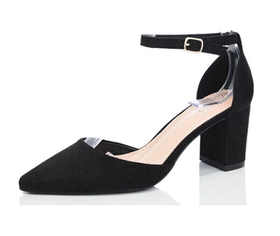 Туфлі жіночі QQ SHOES QQ48-1/40 Чорні 40 розмір - 26,0 см устілка