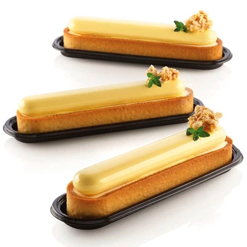 Набор форм для тартов OBLONG Silikomart (KIT TARTE RING OBLONG 146x34 MM)