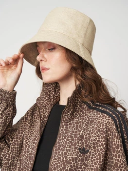 Панама льняная однотонная Bucket Hat Fortune 56-57 Бежевый