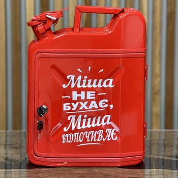 Канистра бар 10л, красная с подсветкой, Без алкоголя, AUTO COMFORT