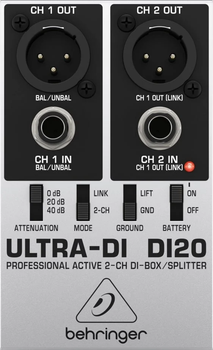 Aktywny Di-Box Behringer DI20 (4033653090360)