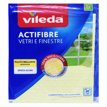 Ганчірка для скляних поверхонь VILEDA actifibre panno x vetriefinestre 36x32 1 шт.