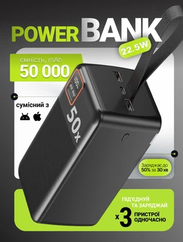 УМБ Remzona Extrinity 50X 50000mAh 22.5W для роутера