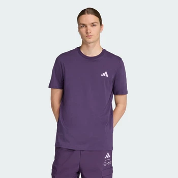 Мужская футболка Mercedes - AMG Petronas Formula One Team Premium Woven adidas JX8814 (XL) фиолетовый (4068802497554)