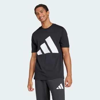 Мужская футболка Essentials Big Logo adidas JE8945 (M) черный (4067906090029)