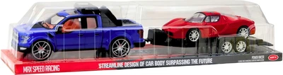 Набір автомобілів LeanToys з евакуатором та гоночним болідом 729131 (5905991068969)