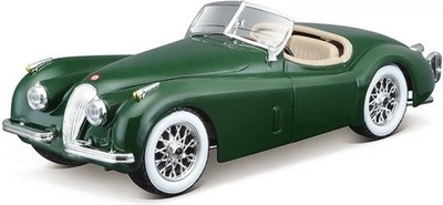 Model metalowy Bburago Jaguar XK 120 Roadster 1:24 Ciemno-zielony 18-22018 (4893993220182)
