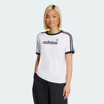 Женская футболка LINEAR adidas KC9012 (XS) белый (4068821917736)