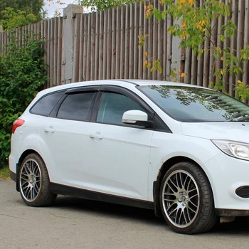 Дефлекторы окон VL-Tuning на Ford Focus III 2011- универсал (накладные)