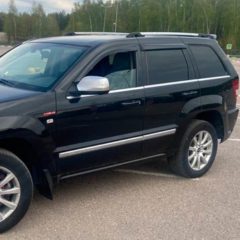 Дефлекторы окон VL-Tuning на Jeep Grand Cherokee (WK) 2005-2010 (накладные)