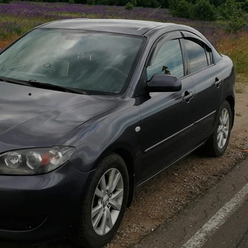 Дефлекторы окон VL-Tuning на Mazda 3 (BK) 2003-2009 седан (накладные)