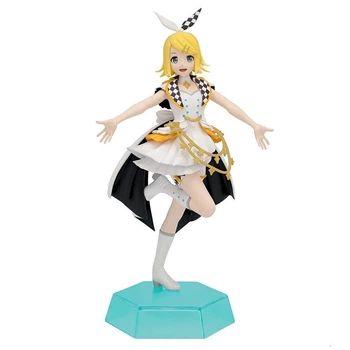 Аниме фигурка SEGA Вокалоид Кагамине Рин Kagamine Rin Проект «Мир»: Сломанный мир и не поющая Мику 14.5 см