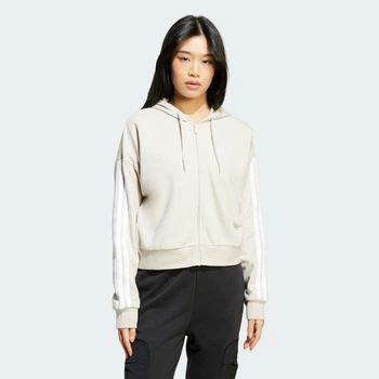 Жіноча толстовка Essentials 3-Stripes French Terry adidas JW1821 (M) бежевий (4067902195858)