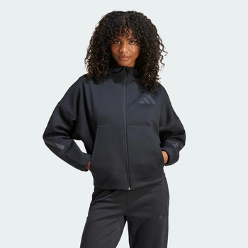Женское худи adidas Z.N.E. Full-Zip adidas JE7848 (XS) черный (4067896188683)