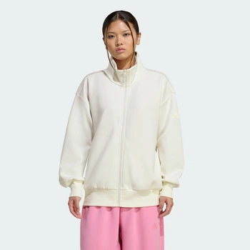 Женская олимпийка ALL SZN Soft Lux Loose Full-Zip adidas KA7022 (XL) белый (4068822361187)