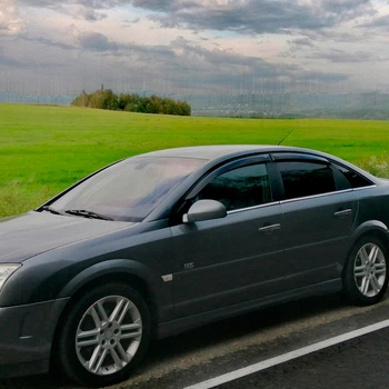 VL-Tuning Дефлектори вікон на Opel Vectra С 2002-2008 5d хетчбек (накладні)