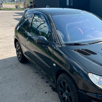 Дефлекторы окон VL-Tuning на Peugeot 206 1998- хэтчбек 3d (накладные)