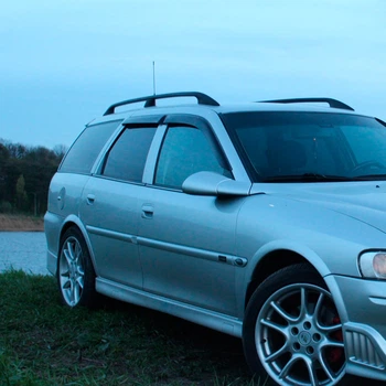 Дефлекторы окон VL-Tuning на Opel Vectra B 1995-2002 универсал (накладные)