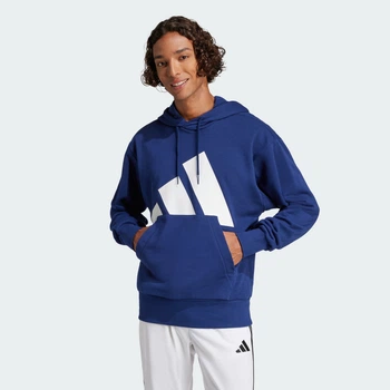 Мужское худи Essentials Big Logo French Terry adidas JE8890 (2XL) синий (4067905978984)