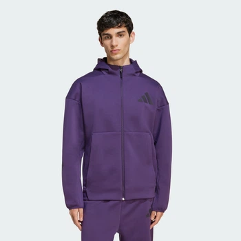 Чоловіче худі New adidas Z.N.E. Full-Zip adidas KB7124 (XS) фіолетовий (4068808962926)