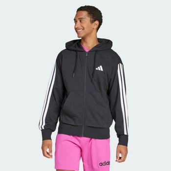 Мужская толстовка Essentials 3-Stripes French Terry adidas JD1877 (M) черный (4067901407723)