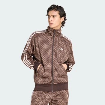 Мужская олимпийка FIREBIRD LOOSE MONOGRAM adidas KE1677 (L) коричневый (4068822260220)