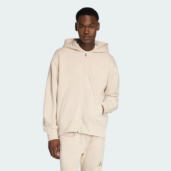 Мужское худи ALL SZN Fleece Full-Zip adidas KC3161 (2XL) бежевый (4068822473897)