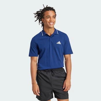 Мужская футболка-поло Essentials Small Logo Piqué adidas JE9021 (L) синий (4067905801145)