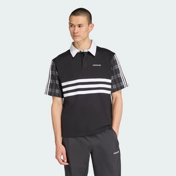 Мужская футболка-поло для регби Tartan Regular adidas JV7738 (XS) черный (4068808519205)