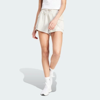 Женские шорты Essentials Small Logo French Terry Cargo adidas JC5699 (S) бежевый (4067902809007)
