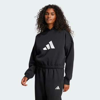 Женское худи Future Icons 3 Bar Logo adidas JE0136 (2XS) черный (4067906171308)
