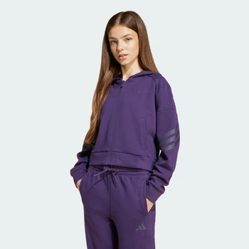 Дитяча толстовка Future Icons 3-Stripes Kids adidas JW7522 (128) фіолетовий (4068807175402)