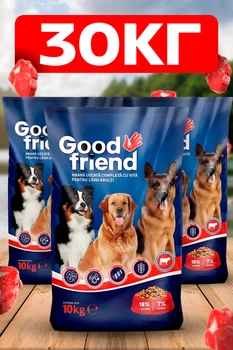 Корм для собак сухой со вкусом говядины для всех пород 30КГ Good Friend