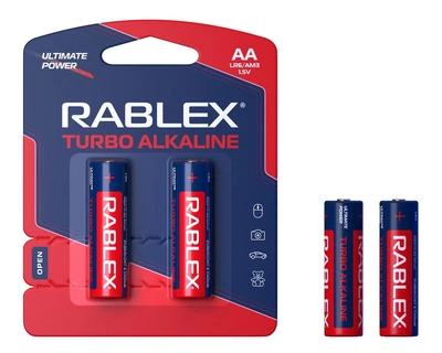 Батарейка Rablex LR6/AA Turbo BLISTER 2 шт.