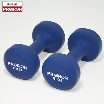 Гантелі PROIRON Puli'ai чоловічі для фітнесу чисте залізо темно-сині 6кг×2